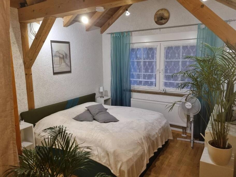 Gemuetliche Dachgeschosswohnung Erfurt Bagian luar foto