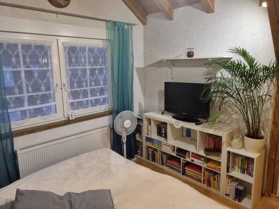 Gemuetliche Dachgeschosswohnung Erfurt Bagian luar foto